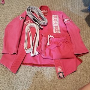 Kids gi jiu juitsu pink 5y
